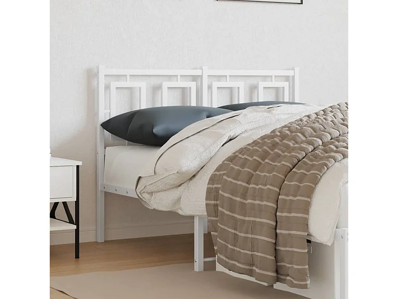 Cabecero de metal blanco 120 cm