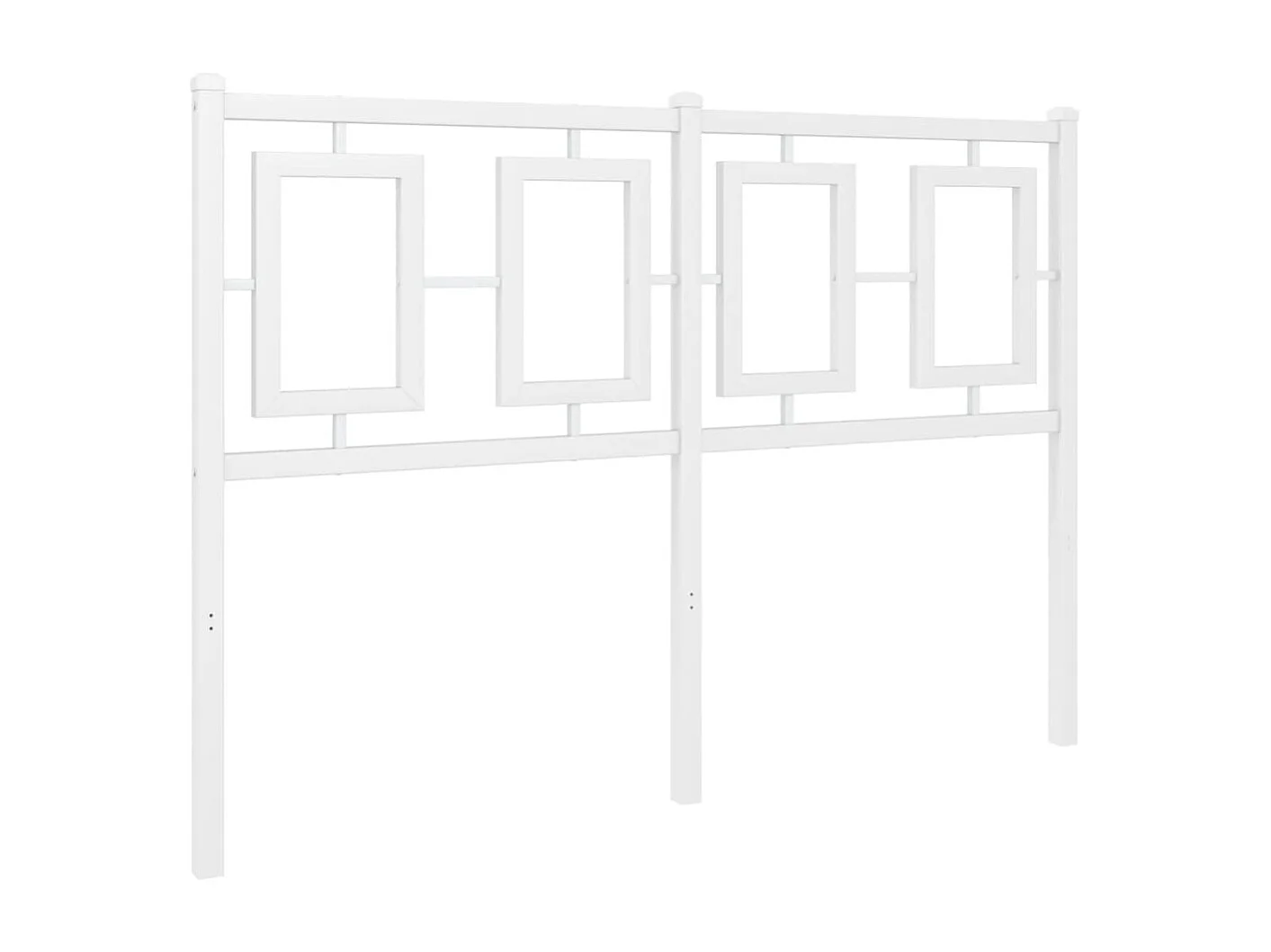 Tête de lit métal blanc 120 cm