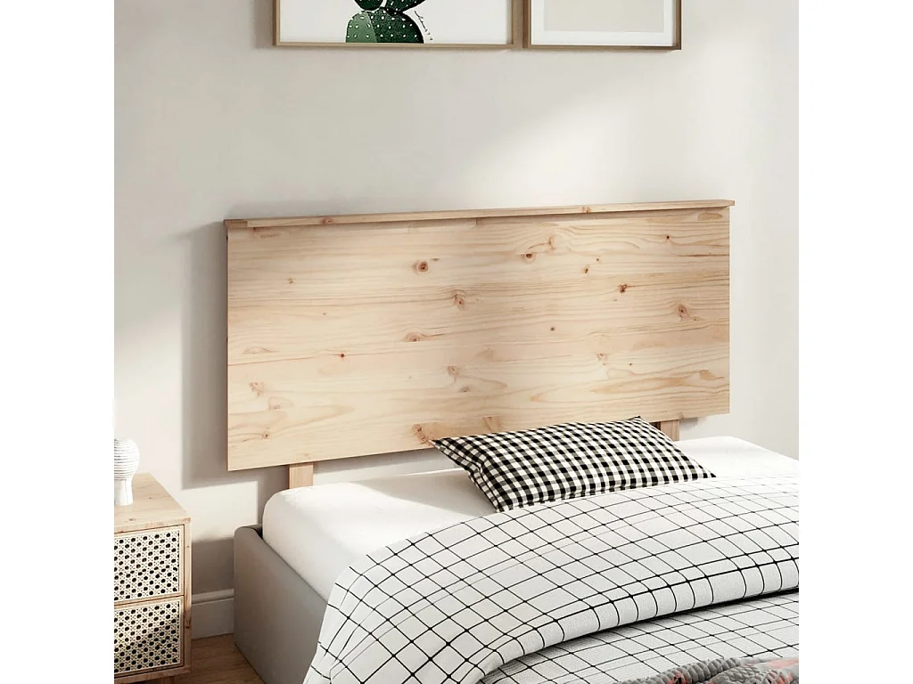 Testiera per Letto 139x6x82,5 cm Legno Massello di Pino