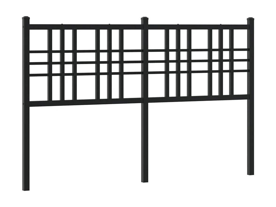 Tête de lit métal noir 120 cm