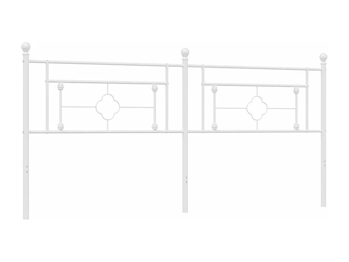 Tête de lit métal blanc 193 cm