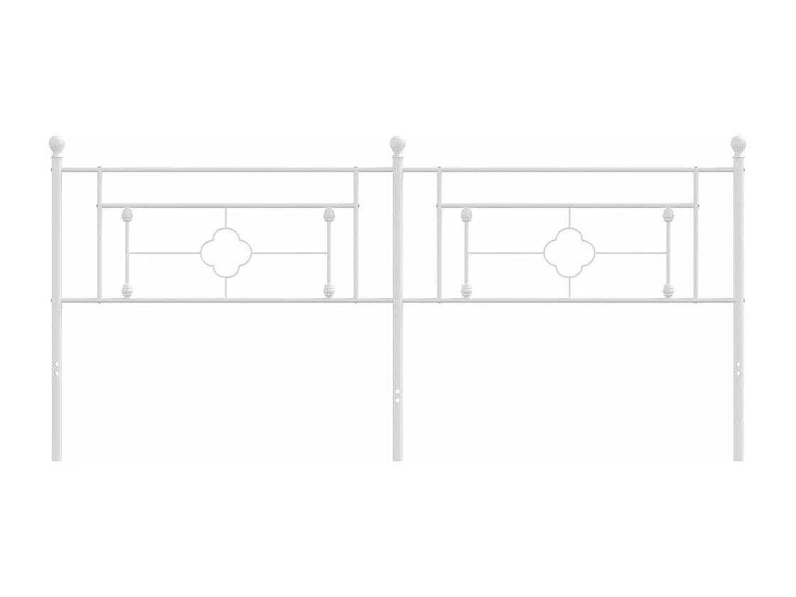 Tête de lit métal blanc 193 cm