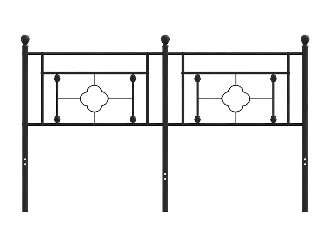 Kopfteil Metall Schwarz 160 cm