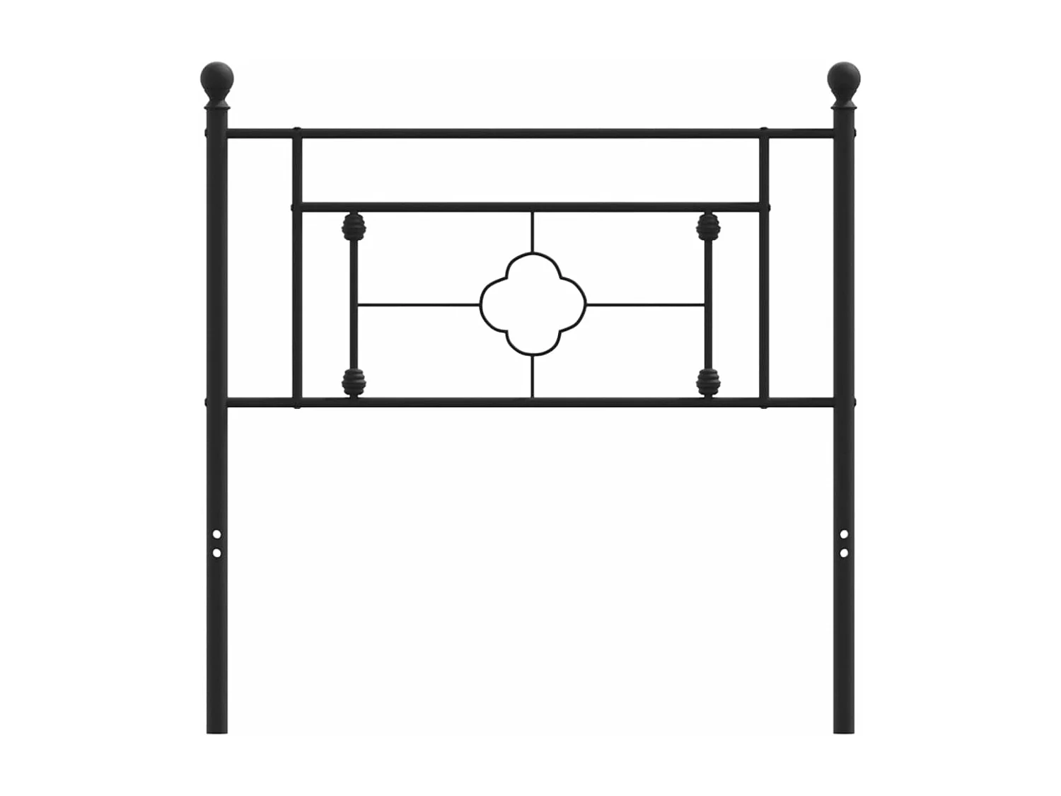 Cabeceira de cama 100 cm metal preto