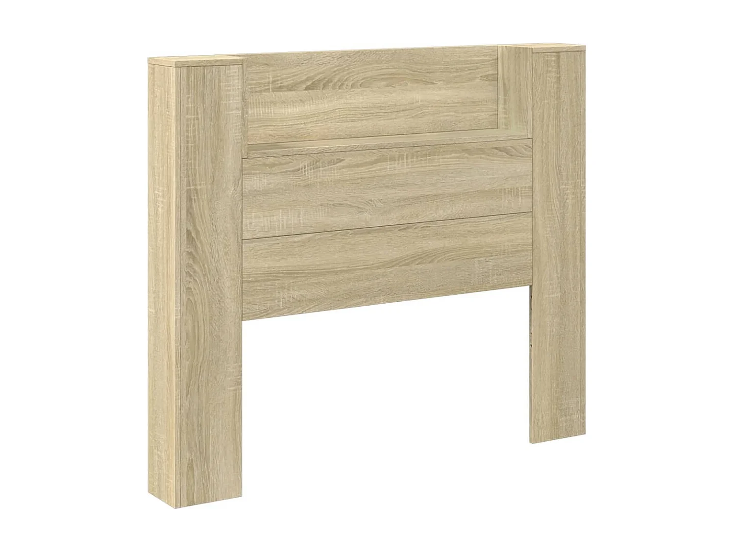 Hoofdbordkast met LED 120x16,5x103,5 cm sonoma eikenkleurig