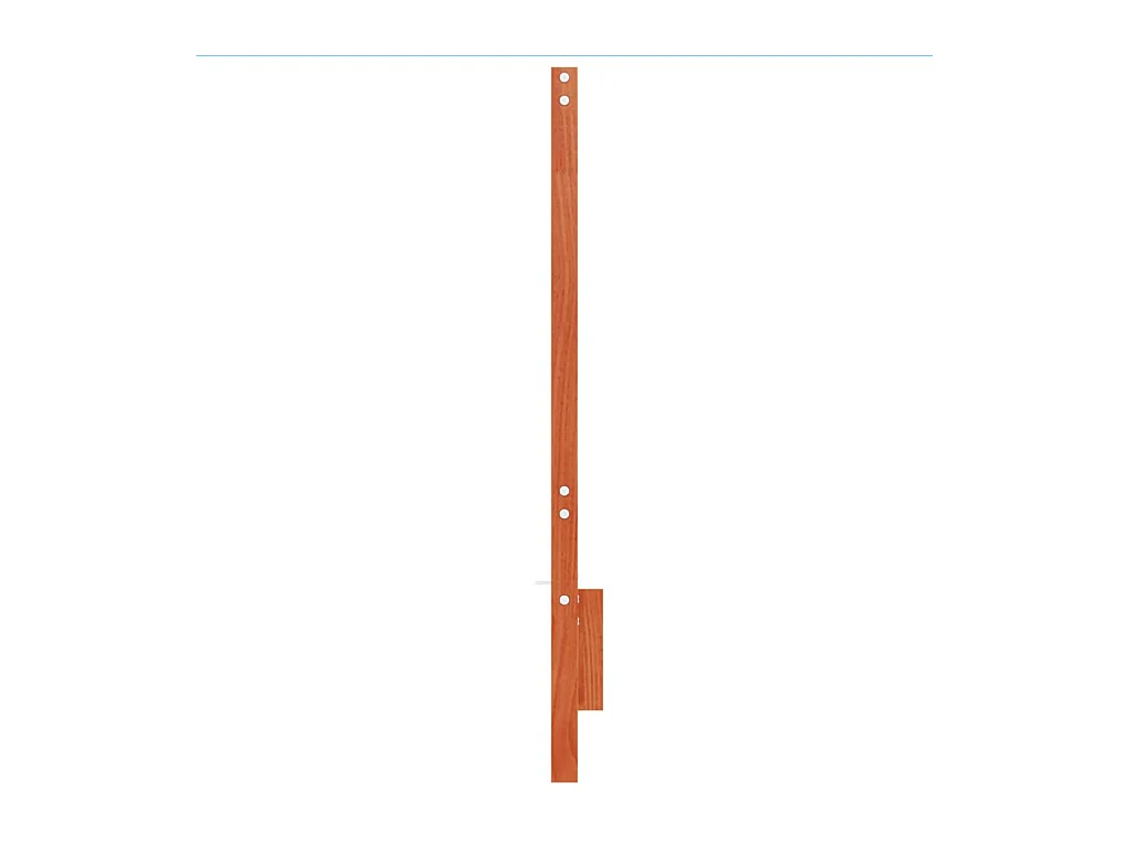 Tête de lit cire marron 135 cm bois massif de pin
