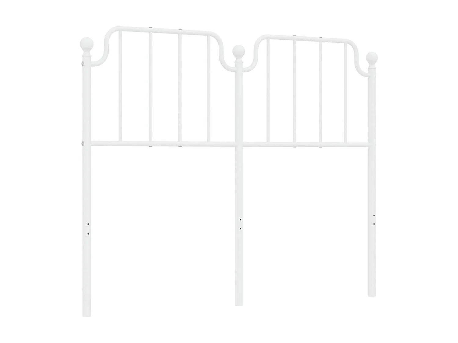 Tête de lit métal blanc 120 cm