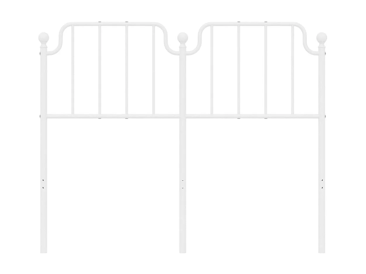 Tête de lit métal blanc 120 cm