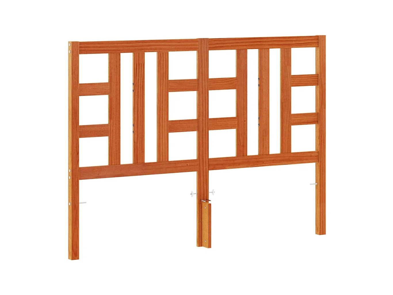 Tête de lit cire marron 135 cm bois massif de pin