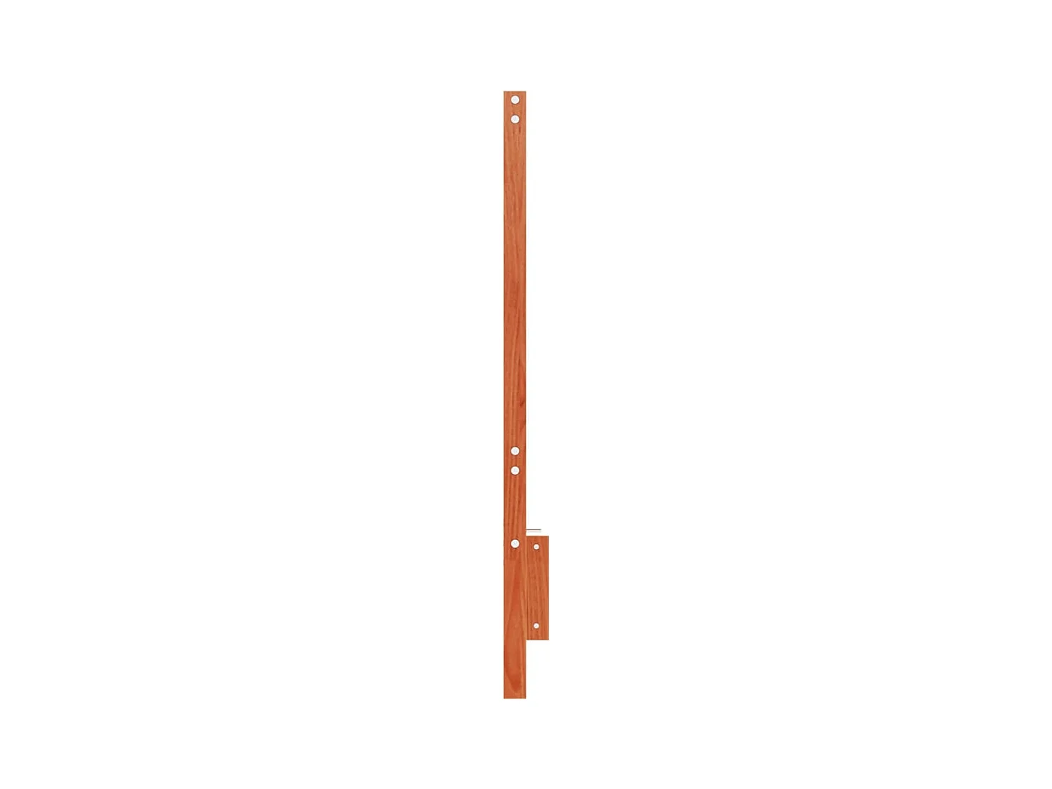 Tête de lit cire marron 135 cm bois massif de pin