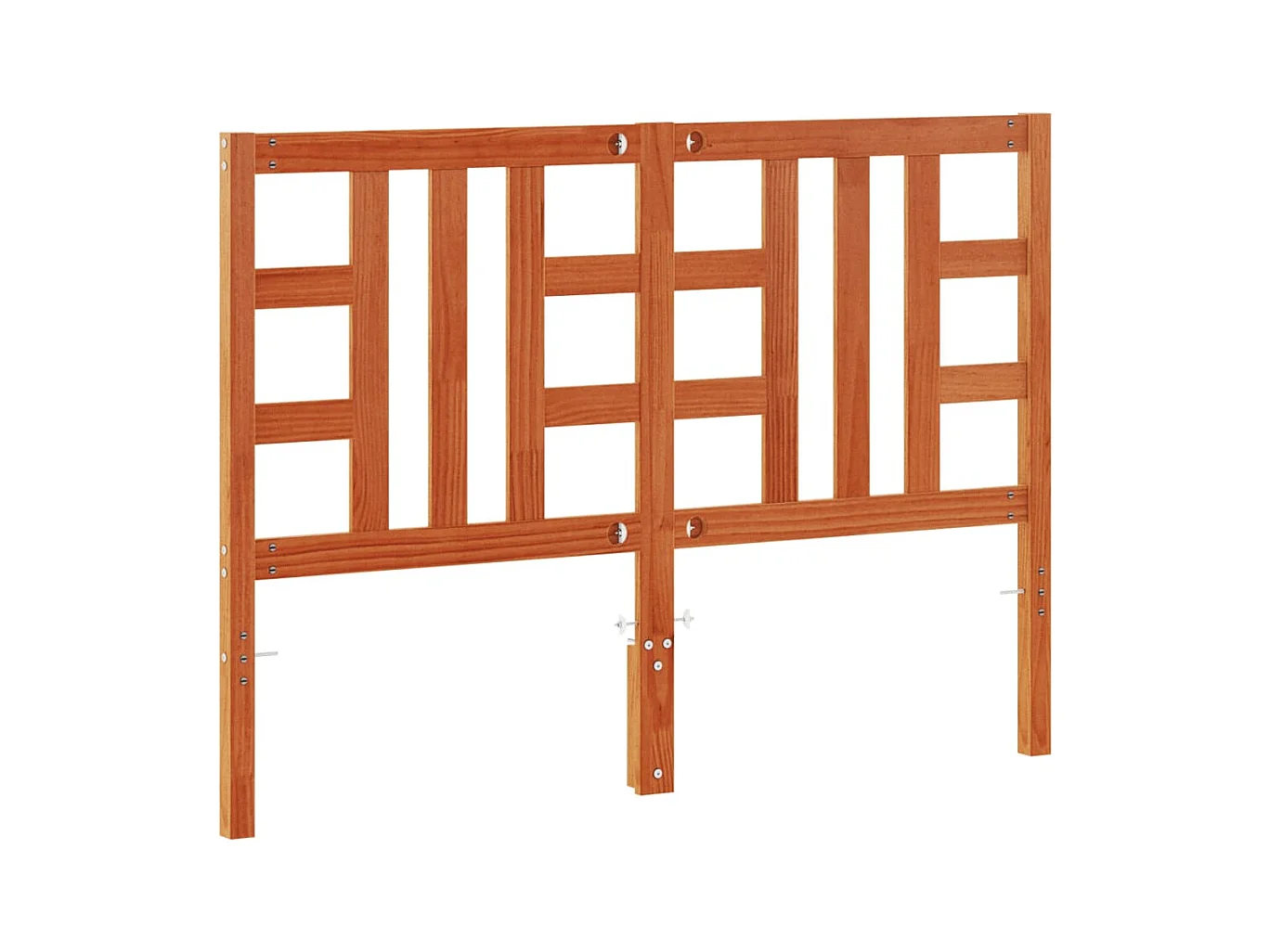 Tête de lit cire marron 135 cm bois massif de pin