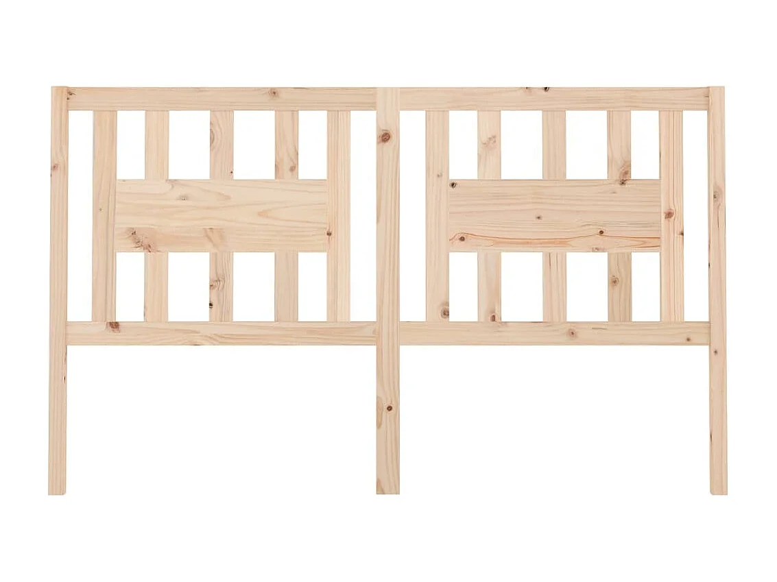 Testiera per Letto 141x4x100 cm in Legno Massello di Pino