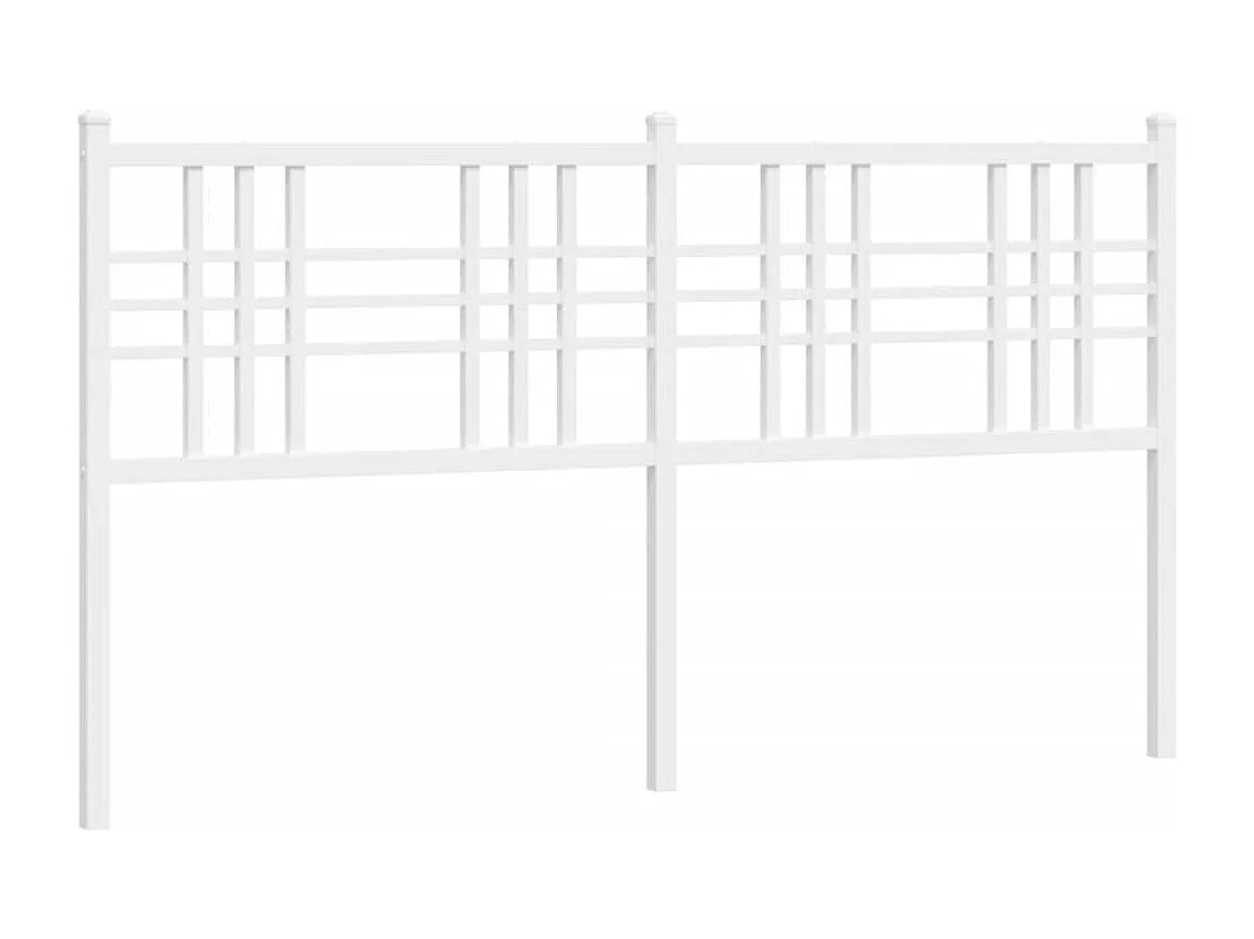 Tête de lit métal blanc 150 cm