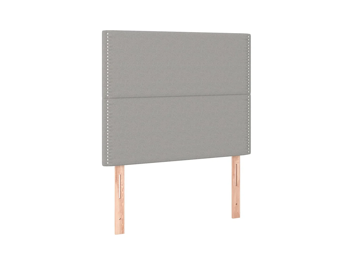 Tête de lit à LED Gris clair 80x5x118/128 cm Tissu