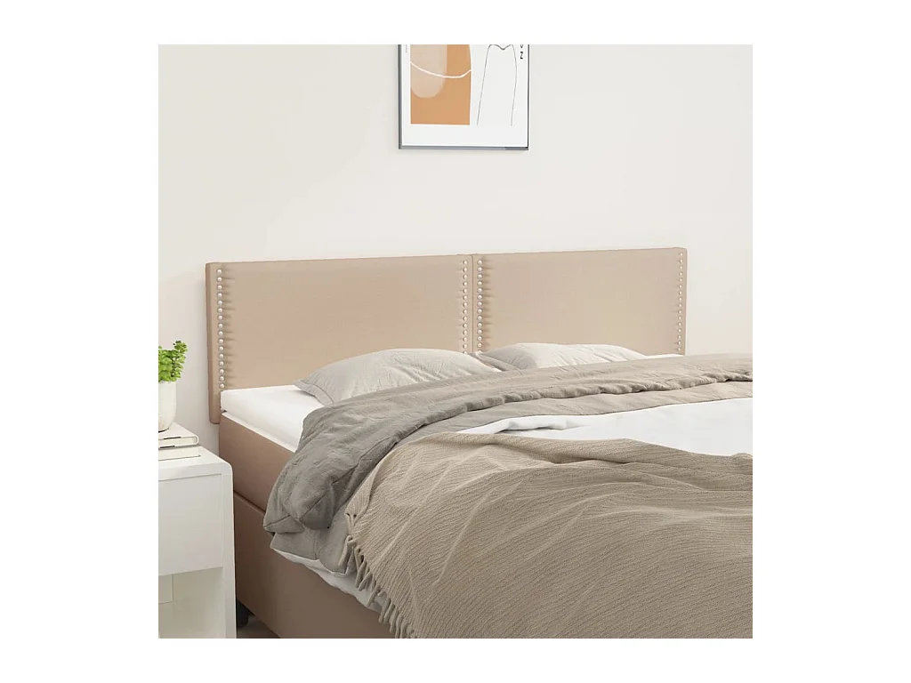 Testiere 2 pz Cappuccino 72x5x78/88 cm in Similpelle