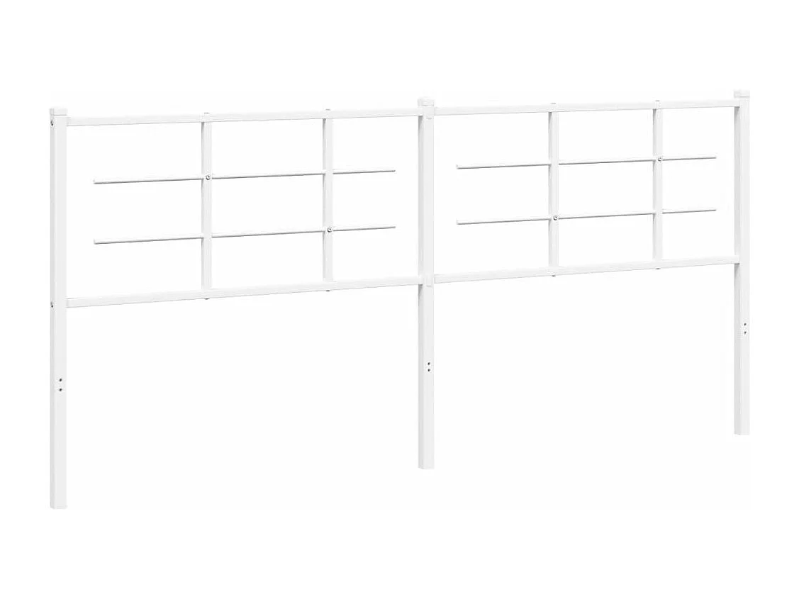 Tête de lit métal blanc 193 cm