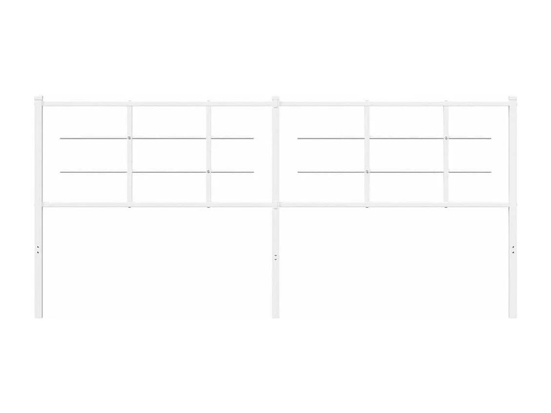 Tête de lit métal blanc 193 cm