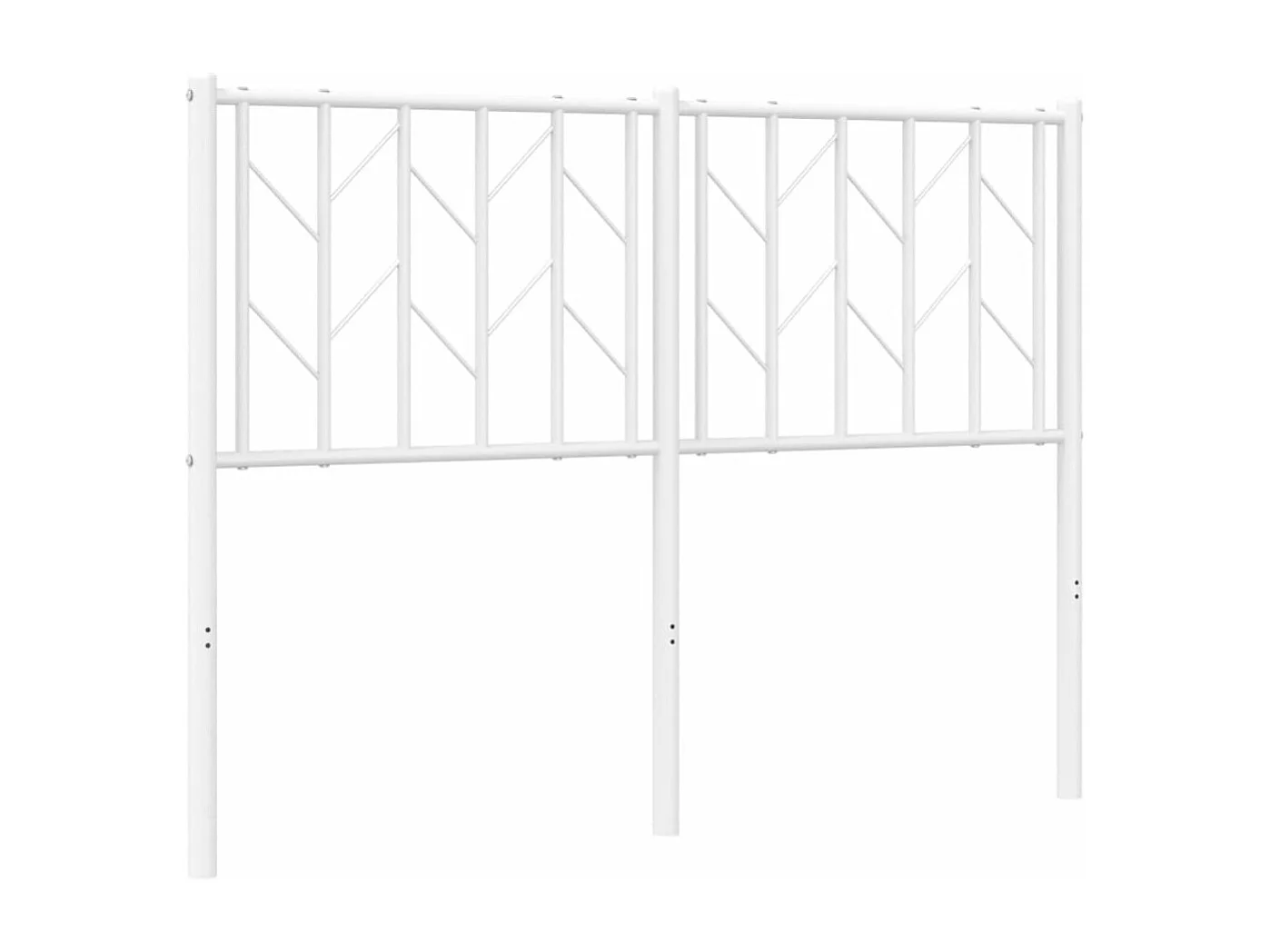 Tête de lit métal blanc 120 cm