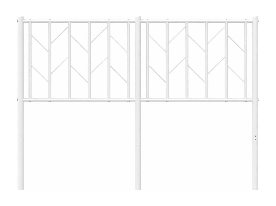 Tête de lit métal blanc 120 cm