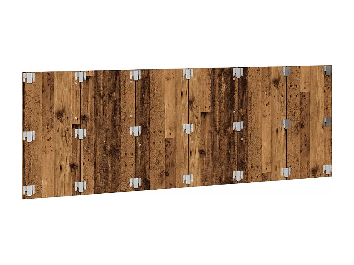 Tête de lit murale vieux bois 240x1,5x80 cm bois d'ingénierie