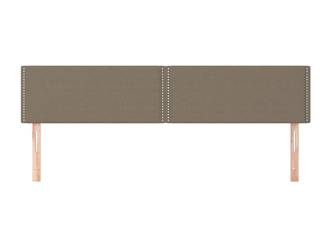 Testiera 2 pz Tortora 100x5x78/88 cm in Tessuto