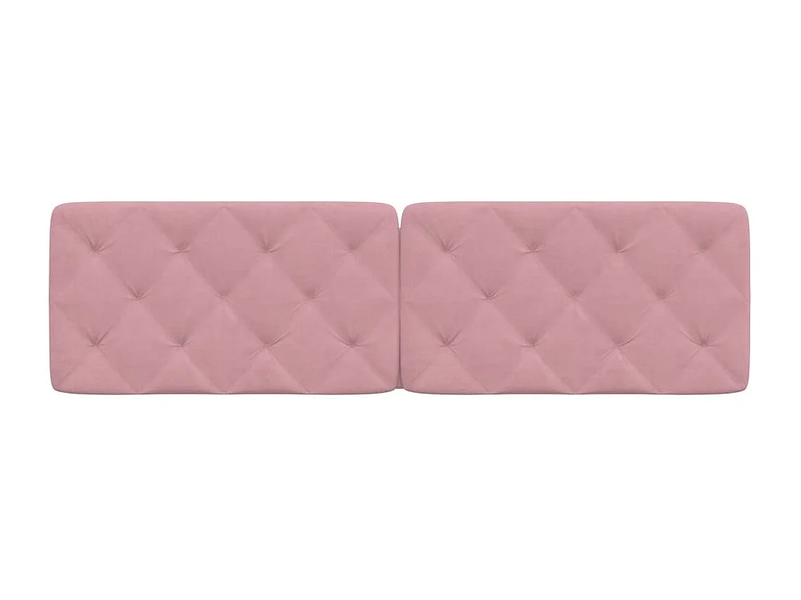 Cuscino Testiera Rosa 180 cm in Velluto