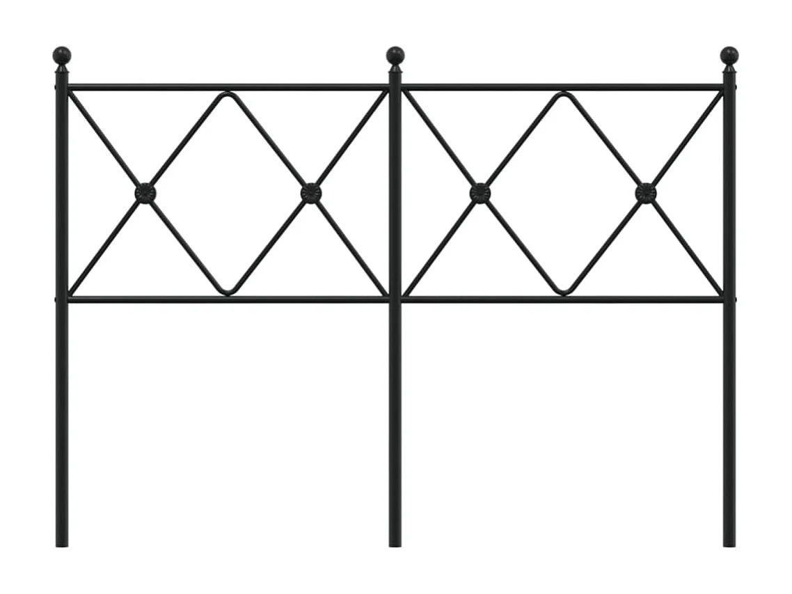 Cabecero de metal negro 120 cm