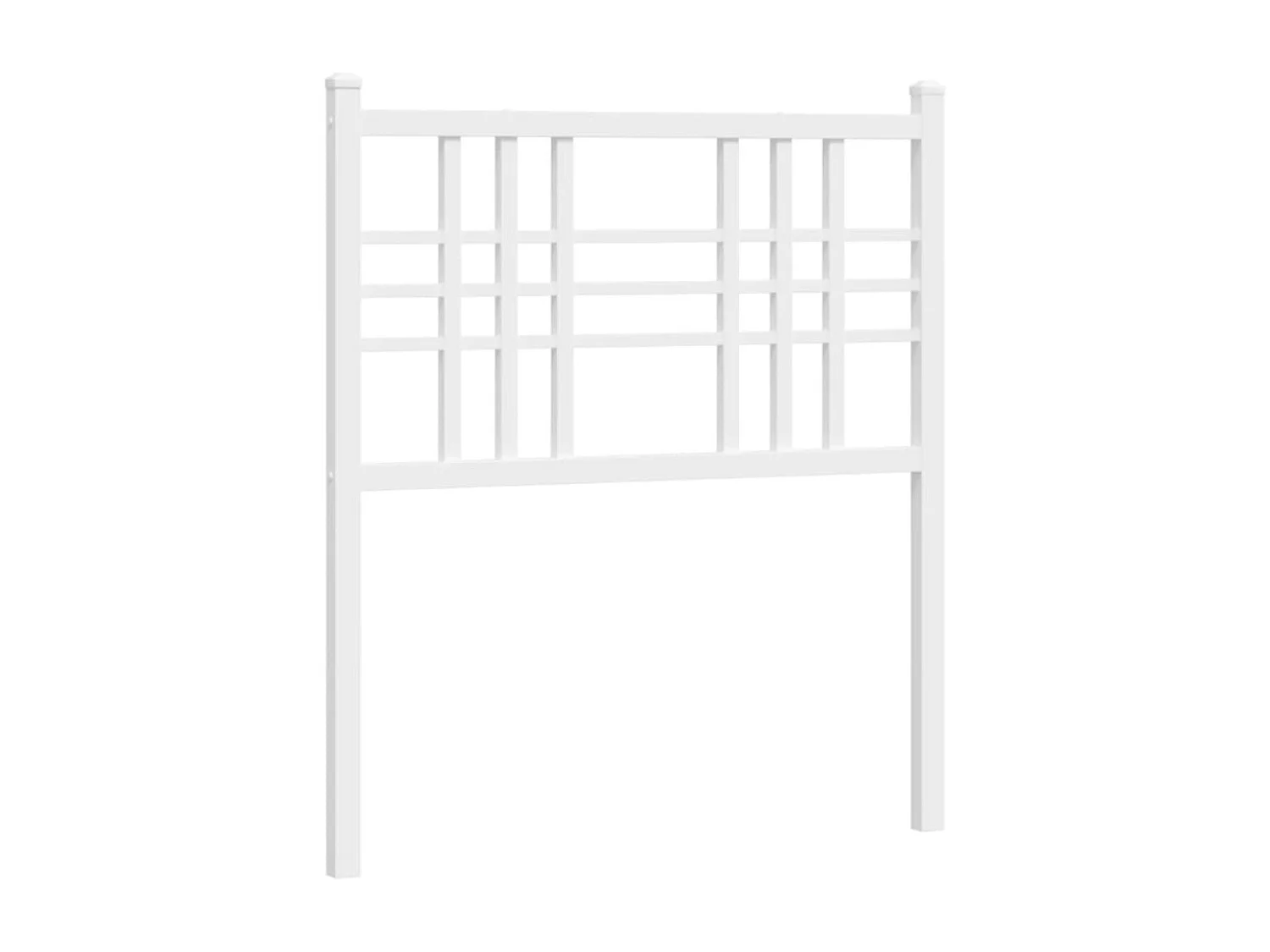 Tête de lit métal blanc 80 cm