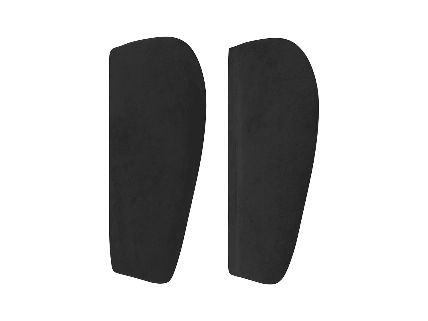Testiera ad Orecchio Nera 93x23x78/88 cm in Velluto