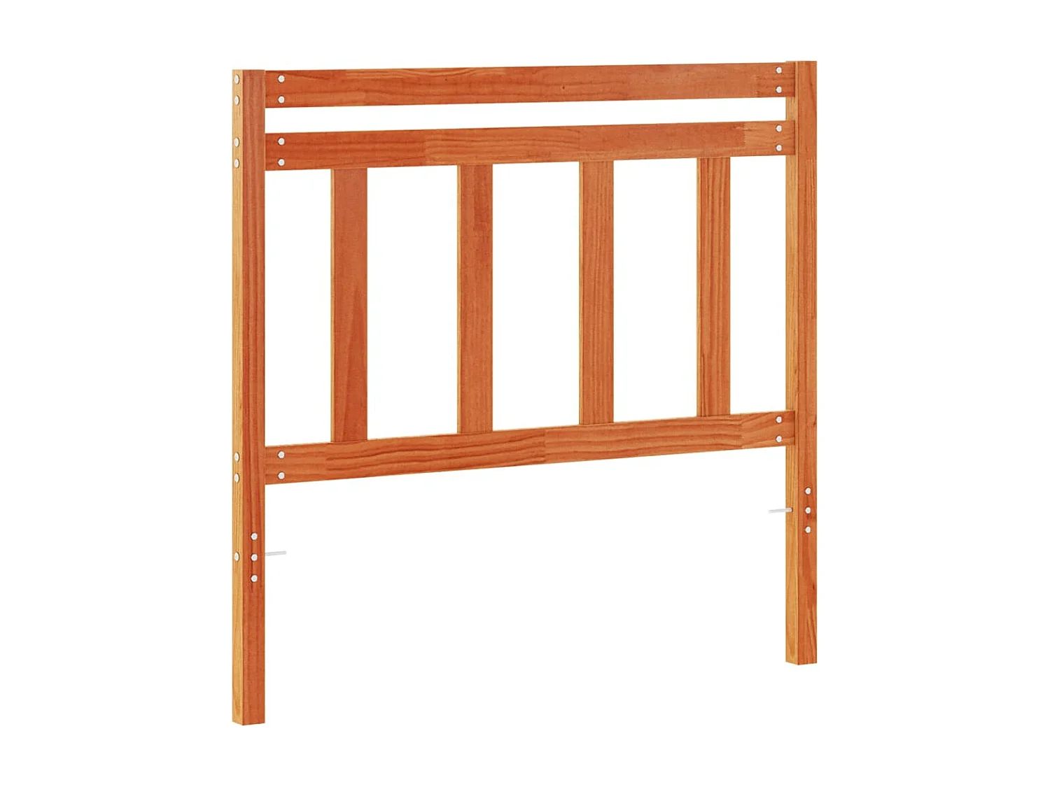 Hoofdbord 100 cm massief grenenhout wasbruin