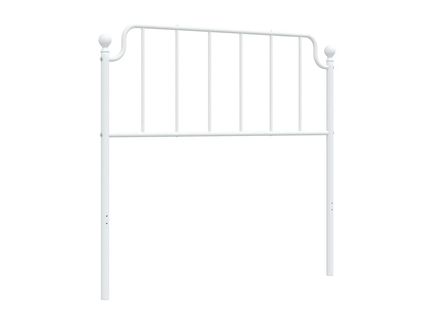 Cabeceira de cama 100 cm metal branco