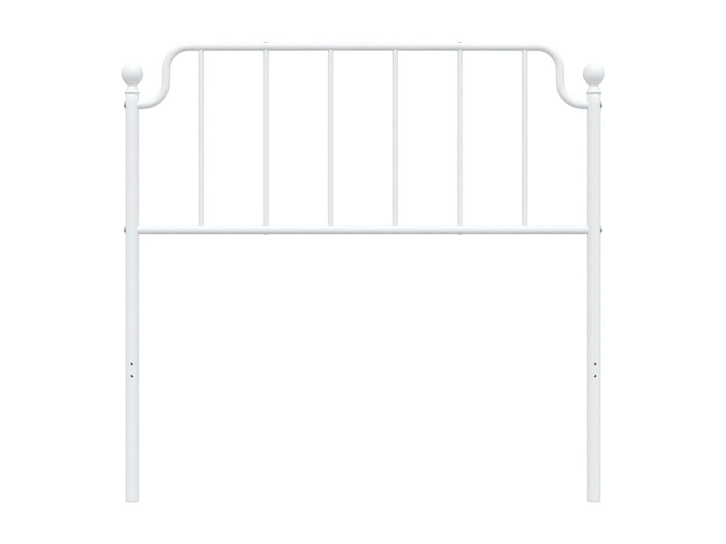 Cabeceira de cama 100 cm metal branco