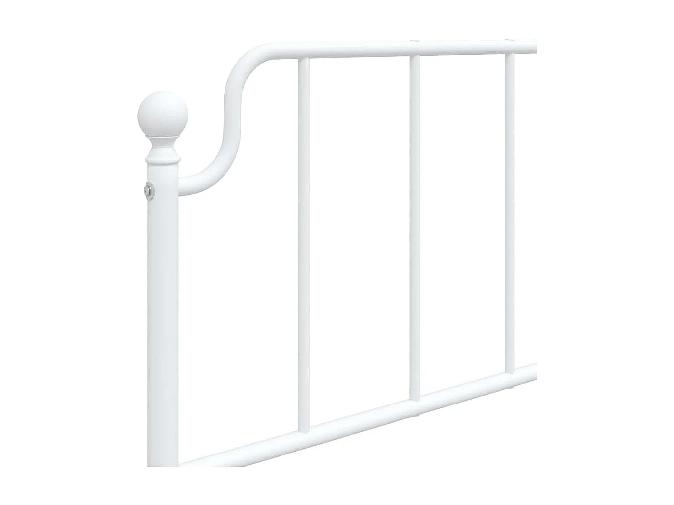 Cabeceira de cama 100 cm metal branco