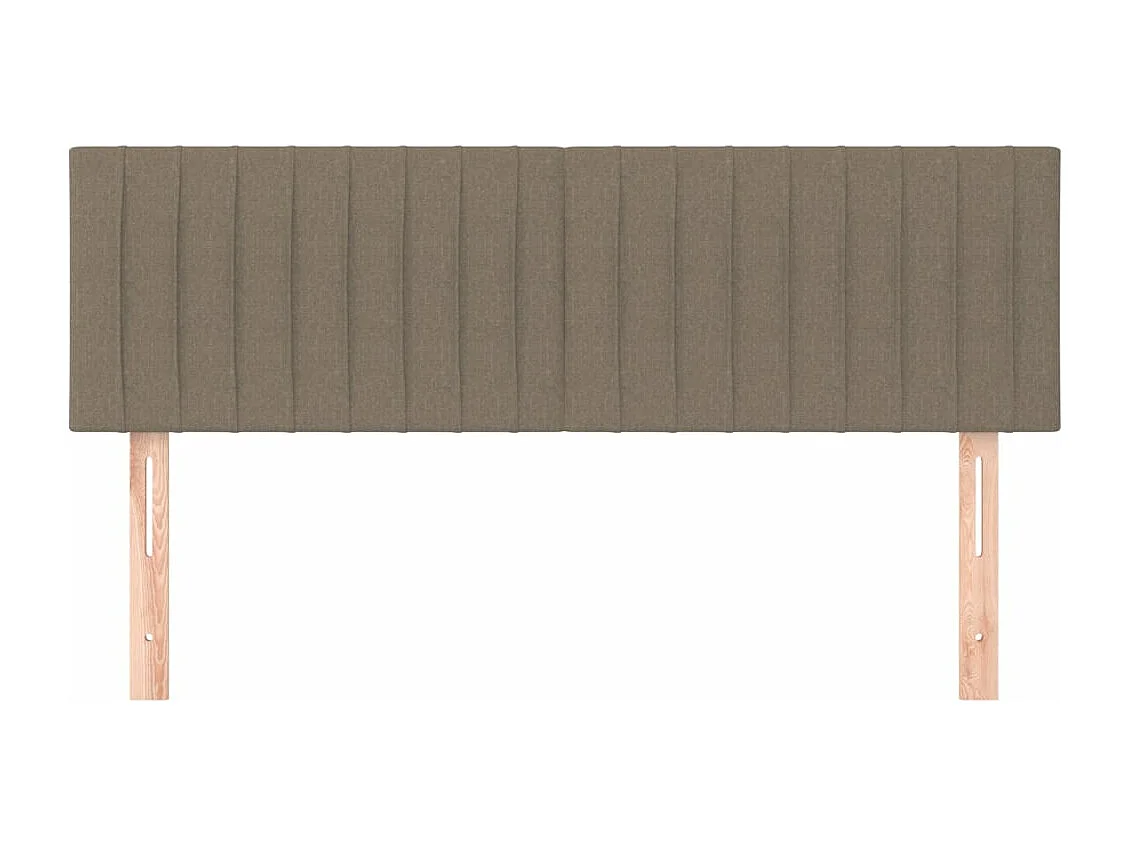 Têtes de lit 2 pcs Taupe 72x5x78/88 cm Tissu