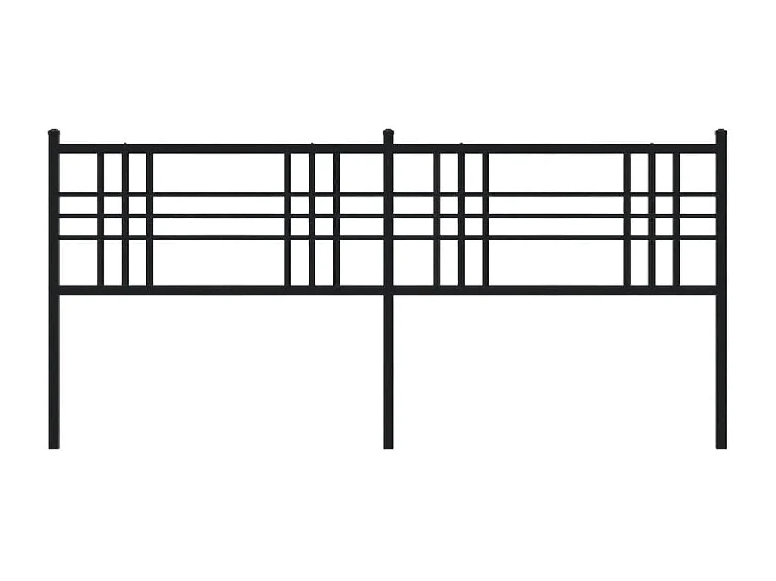 Kopfteil Metall Schwarz 180 cm