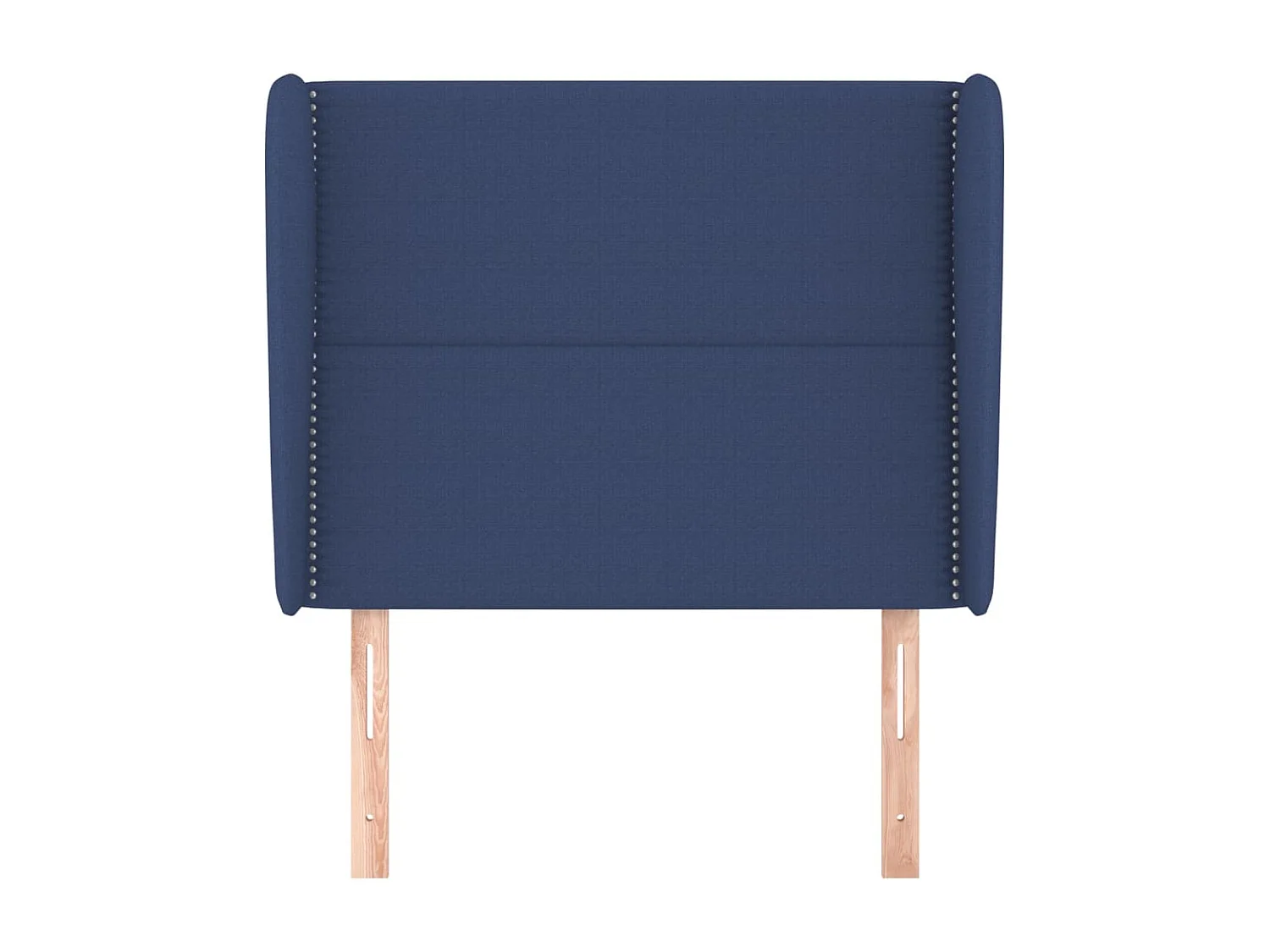 Cabeceira de cama c/ abas tecido 83x23x118/128 cm azul