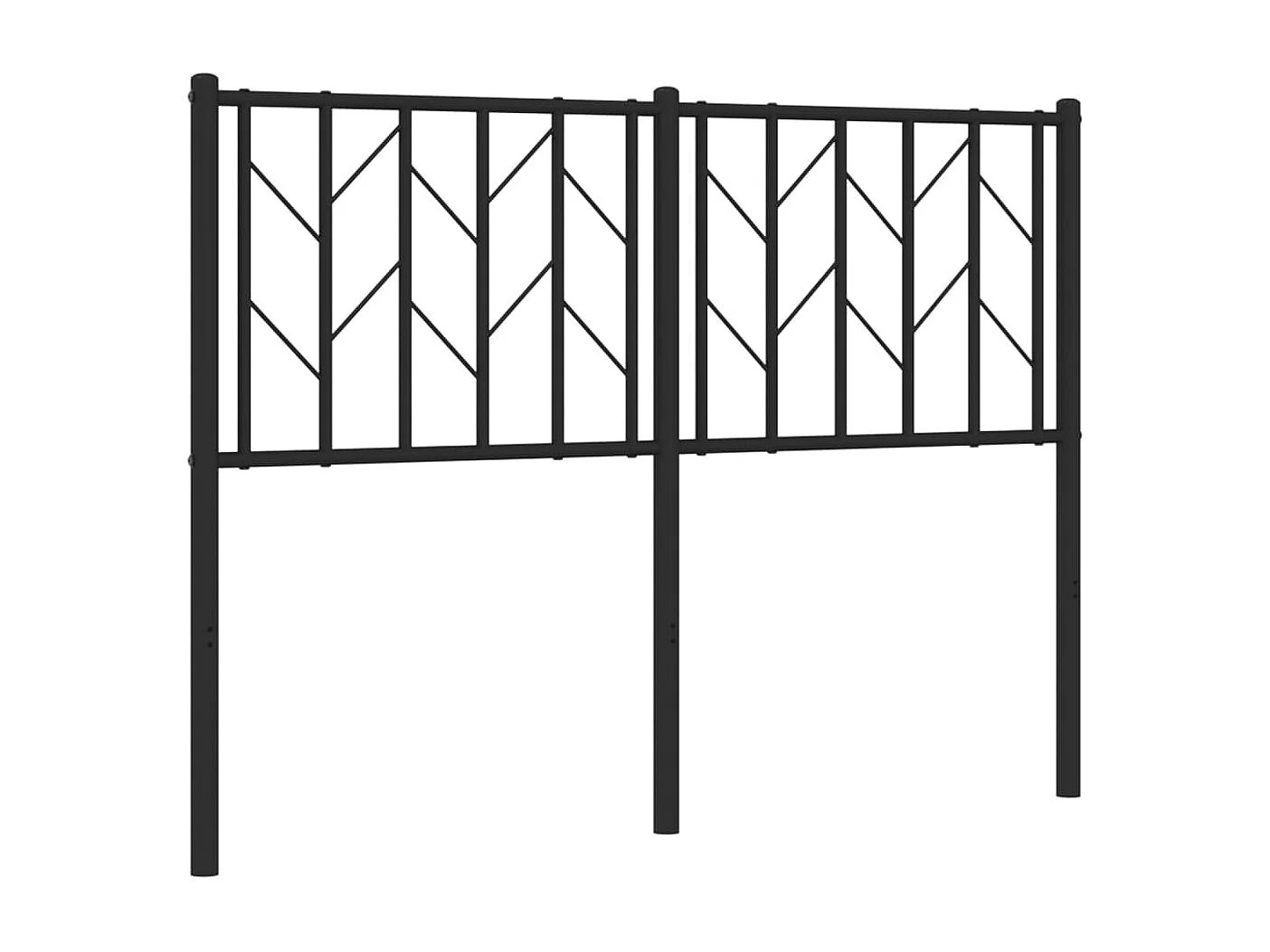 Tête de lit métal noir 120 cm