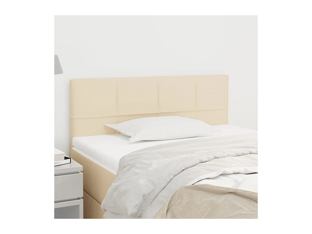 Kopfteil Creme 80x5x78/88 cm Stoff