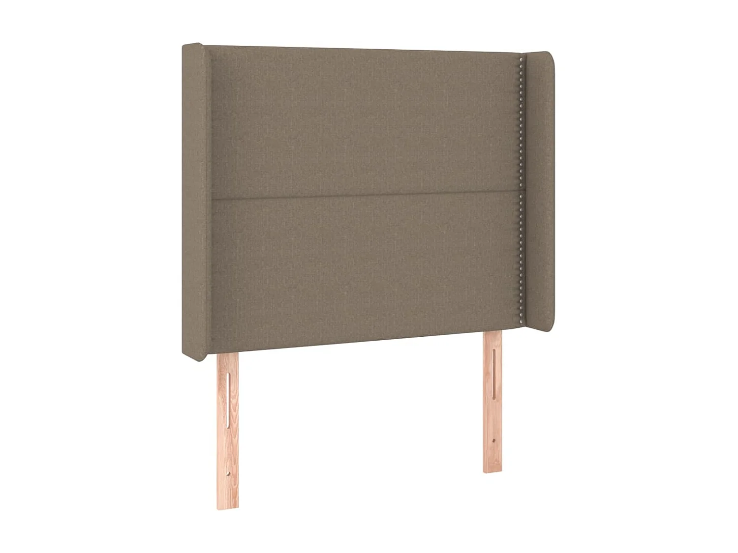 Tête de lit avec oreilles Taupe 103x16x118/128 cm Tissu