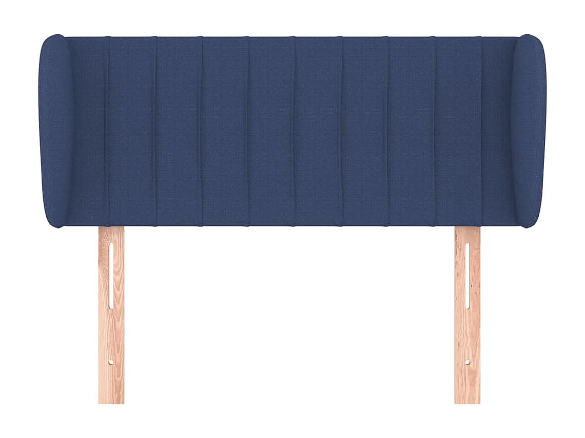 Tête de lit avec oreilles Bleu 83x23x78/88 cm Tissu