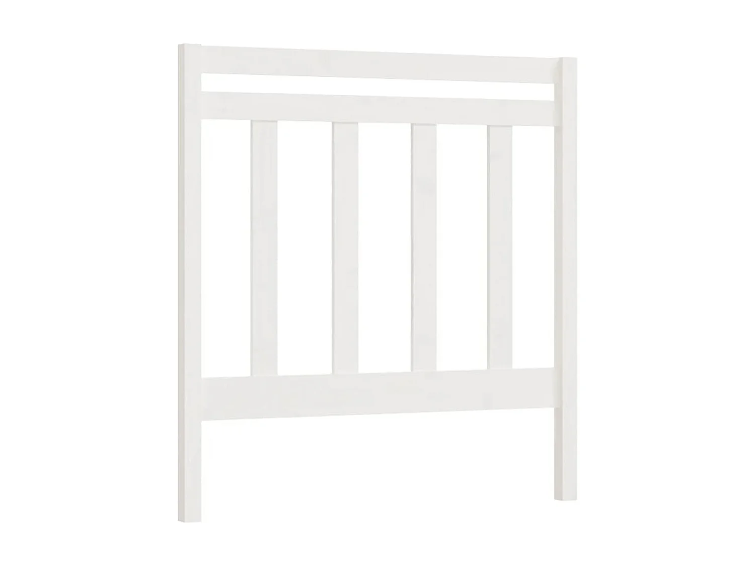 Cabeceira de cama 106x4x100 cm pinho maciço branco