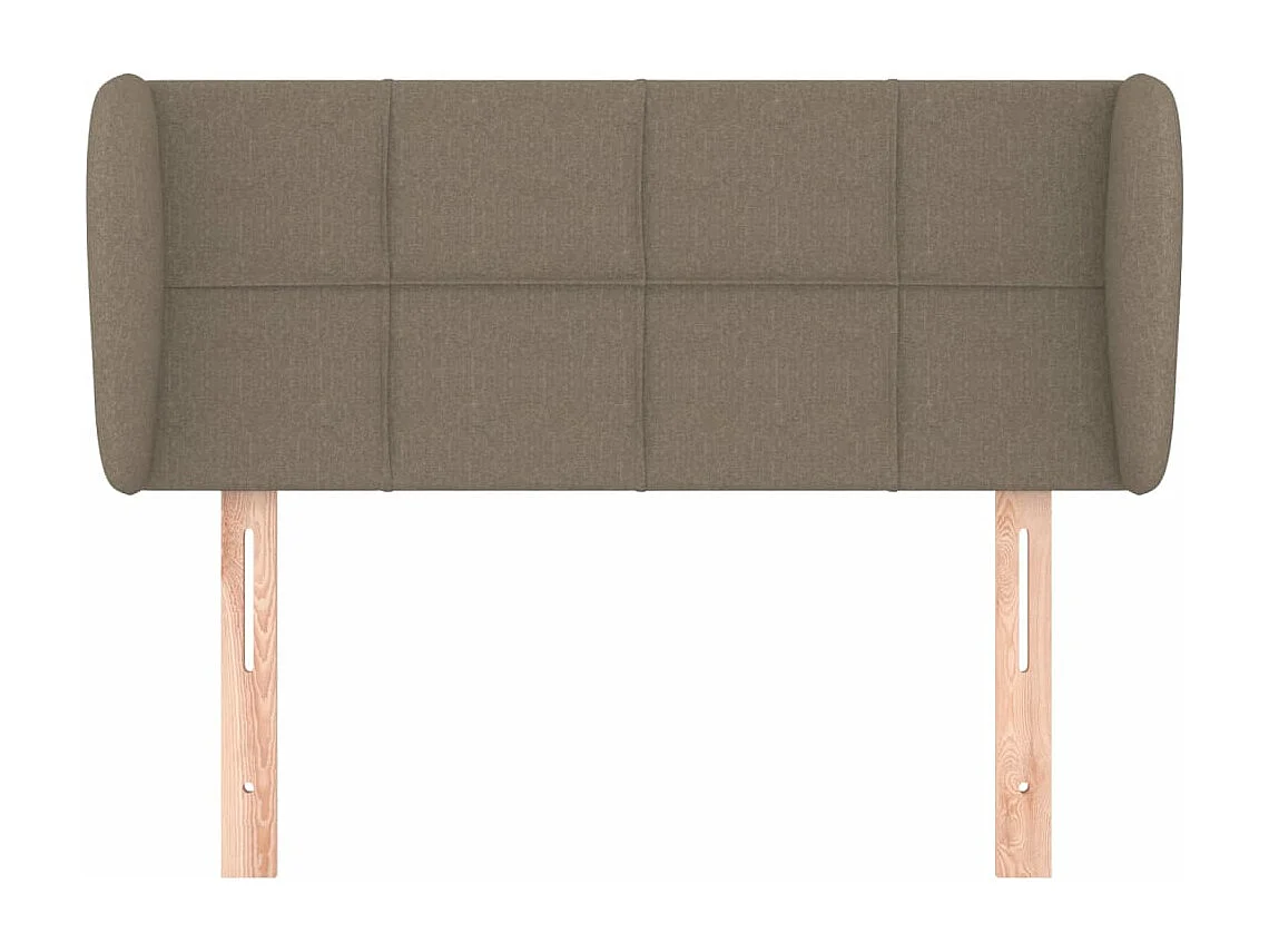 Tête de lit avec oreilles Taupe 83x23x78/88 cm Tissu