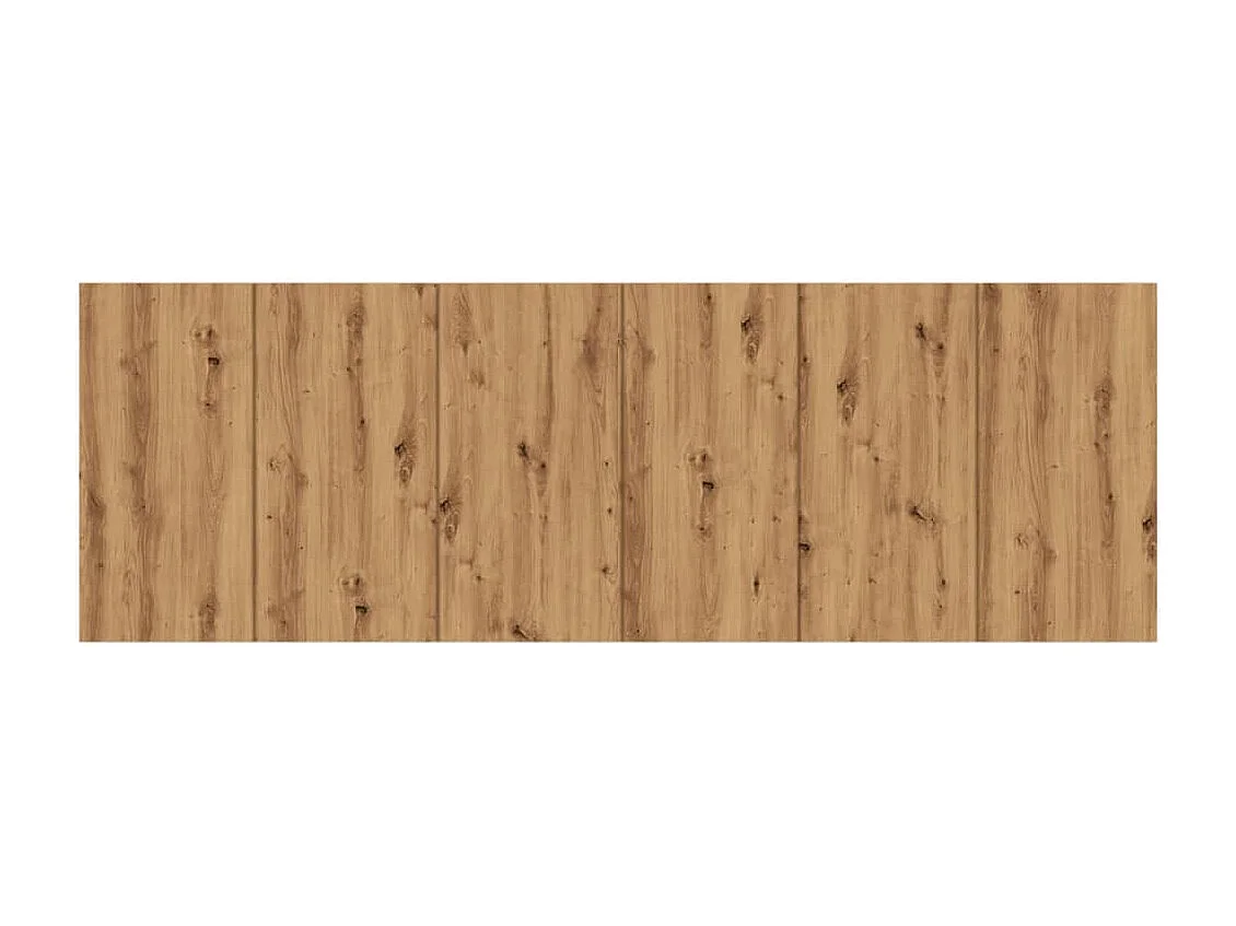 Testiera a Parete Legno Artigianale 240x1,5x80 cm in Truciolato