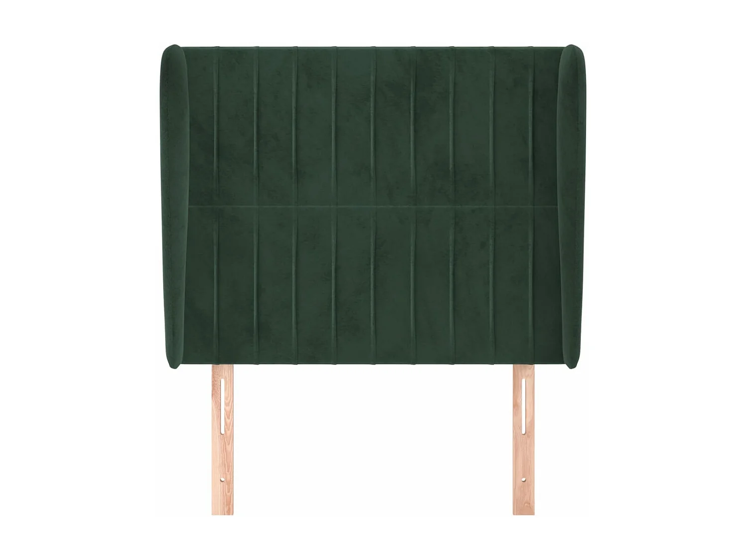 Testiera ad Orecchio Verde Scuro 103x23x118/128cm in Velluto