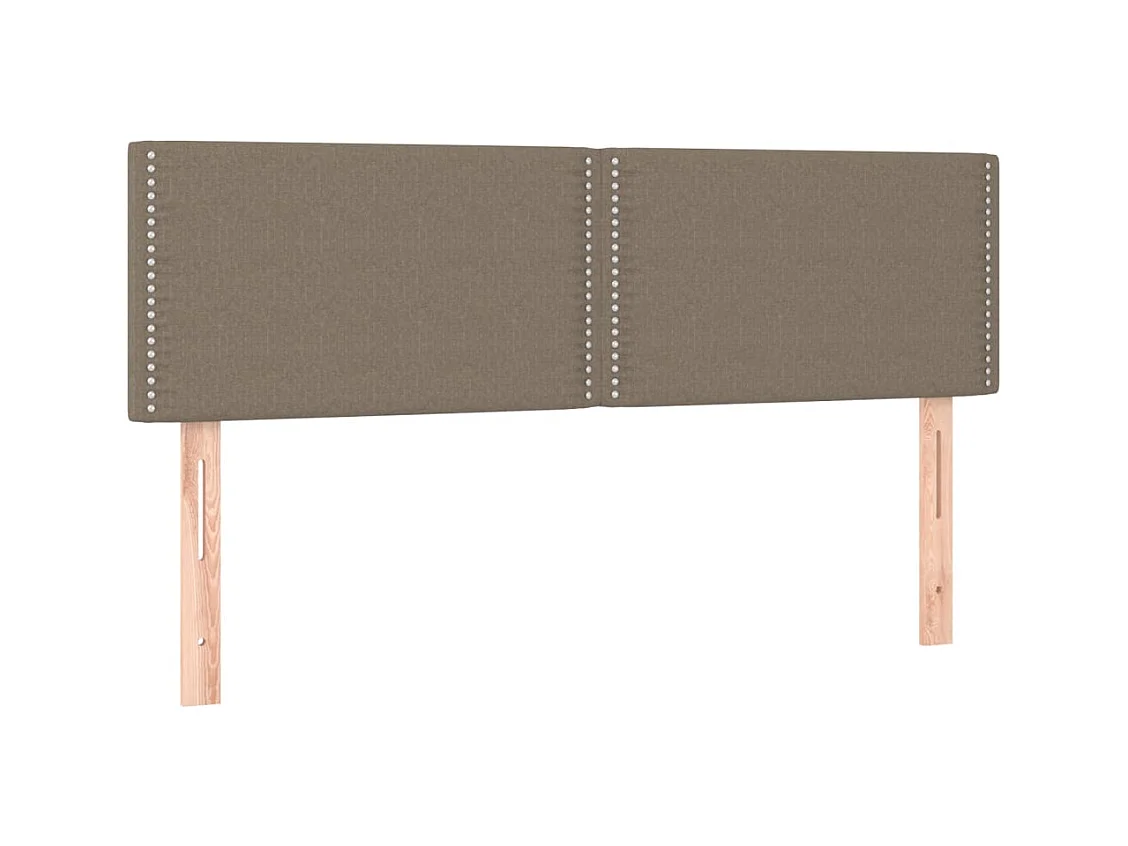 Testiere 2 pz Tortora 72x5x78/88 cm in Tessuto