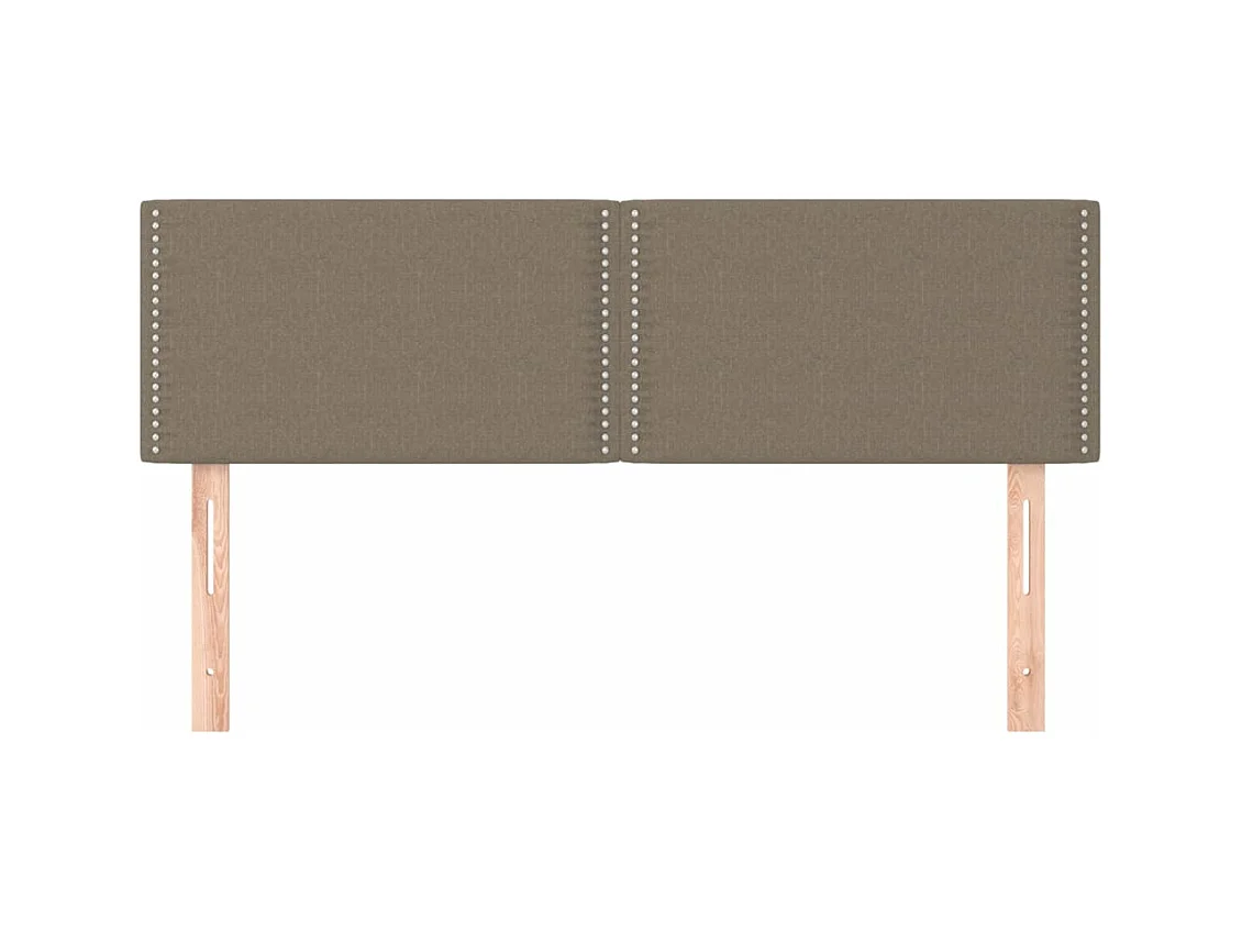 Testiere 2 pz Tortora 72x5x78/88 cm in Tessuto