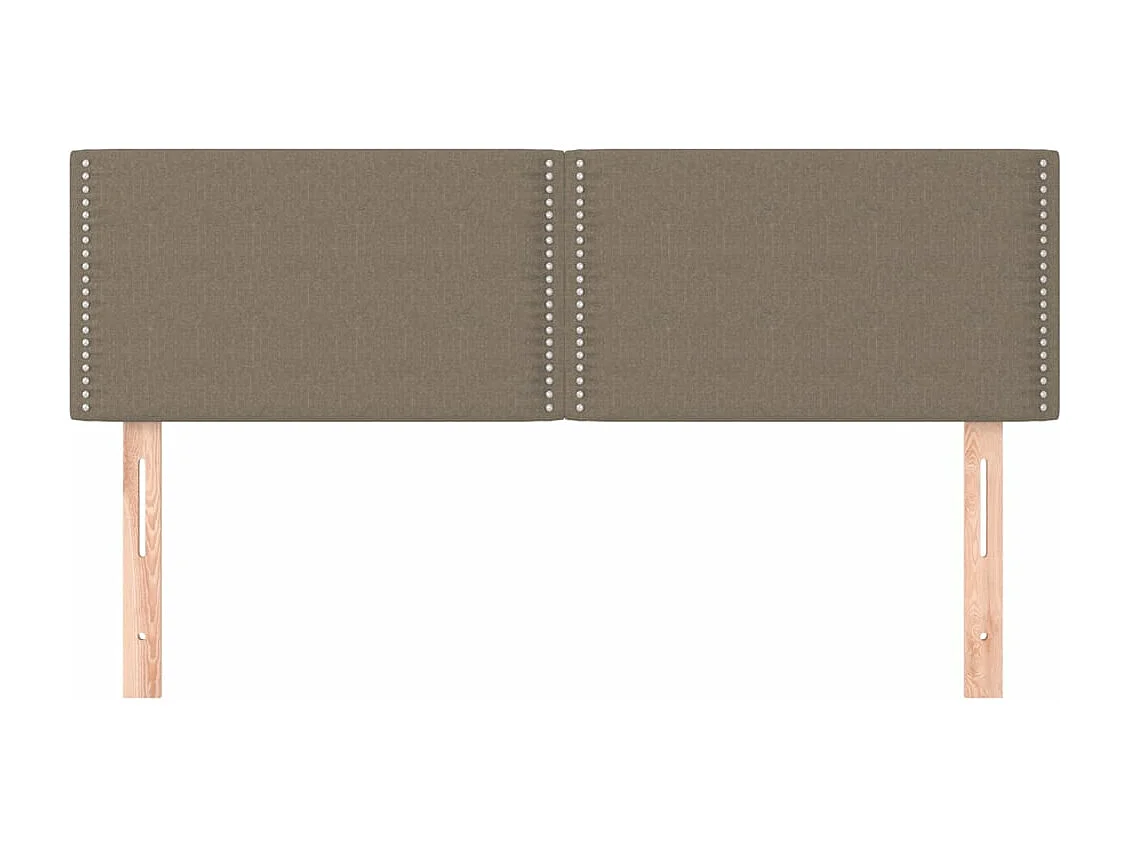 Testiere 2 pz Tortora 72x5x78/88 cm in Tessuto