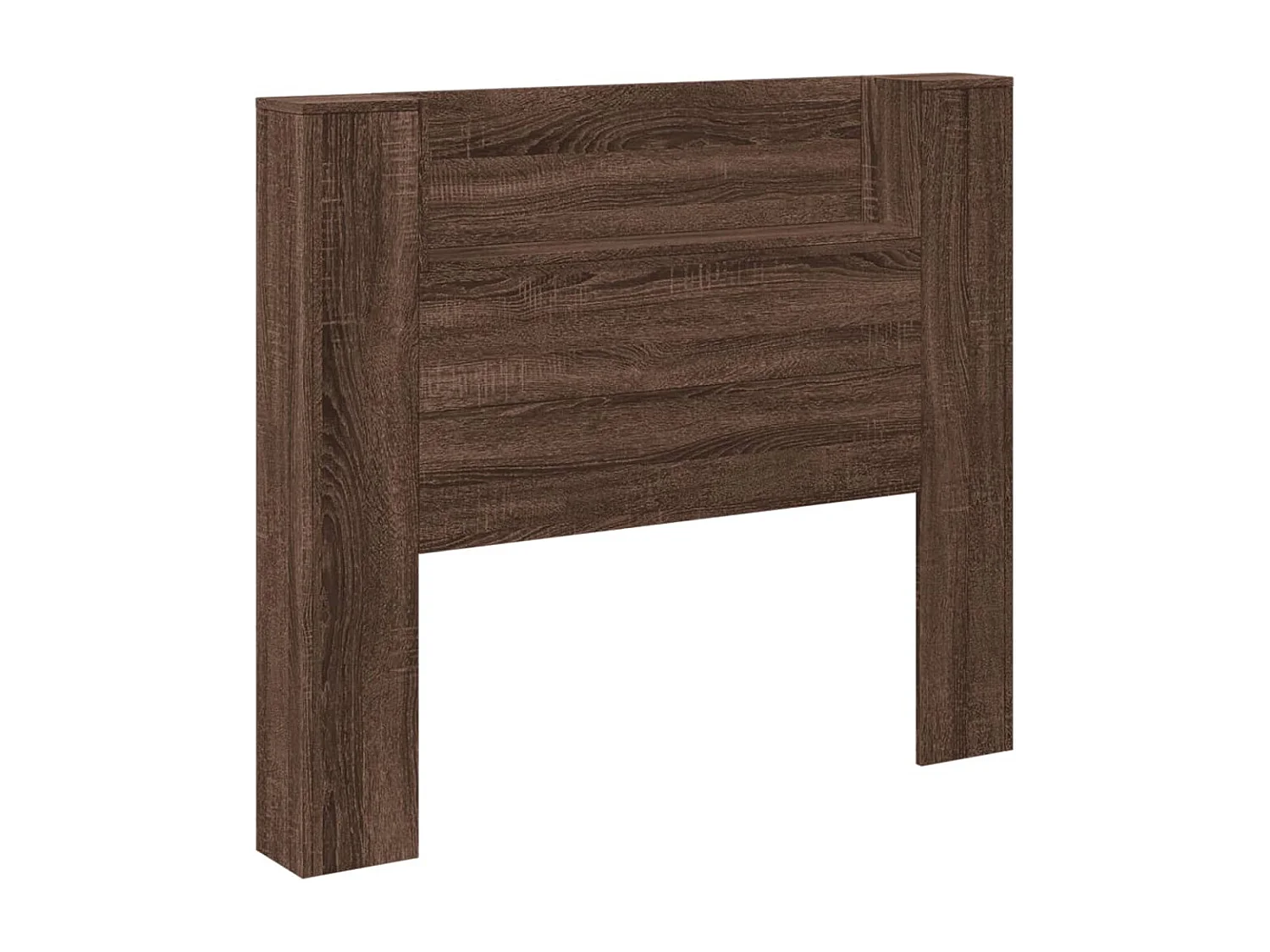 Armoire tête de lit avec LED chêne marron 120x16,5x103,5 cm