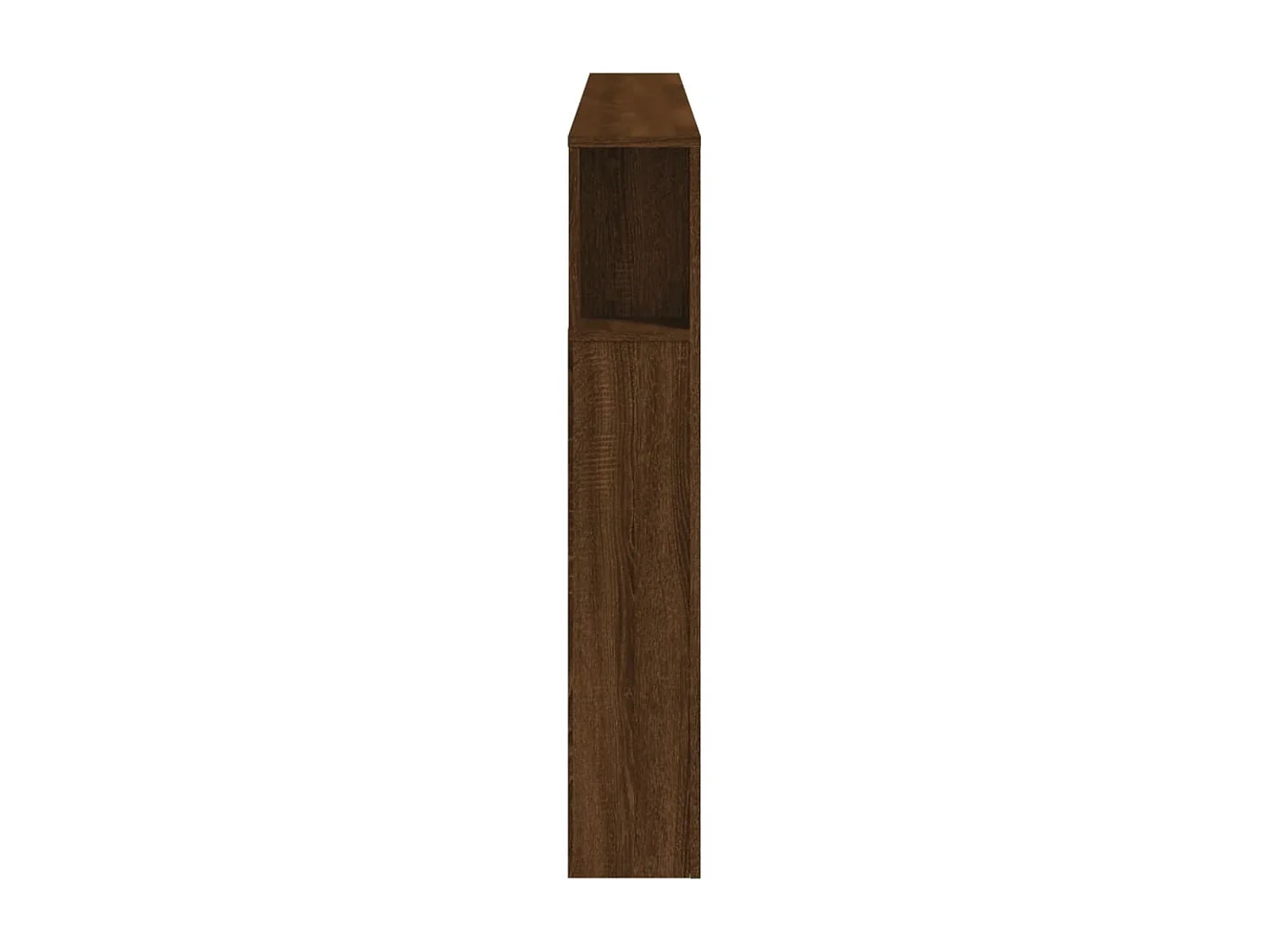 Tête de lit à LED chêne marron 200x18,5x103,5cm bois ingénierie