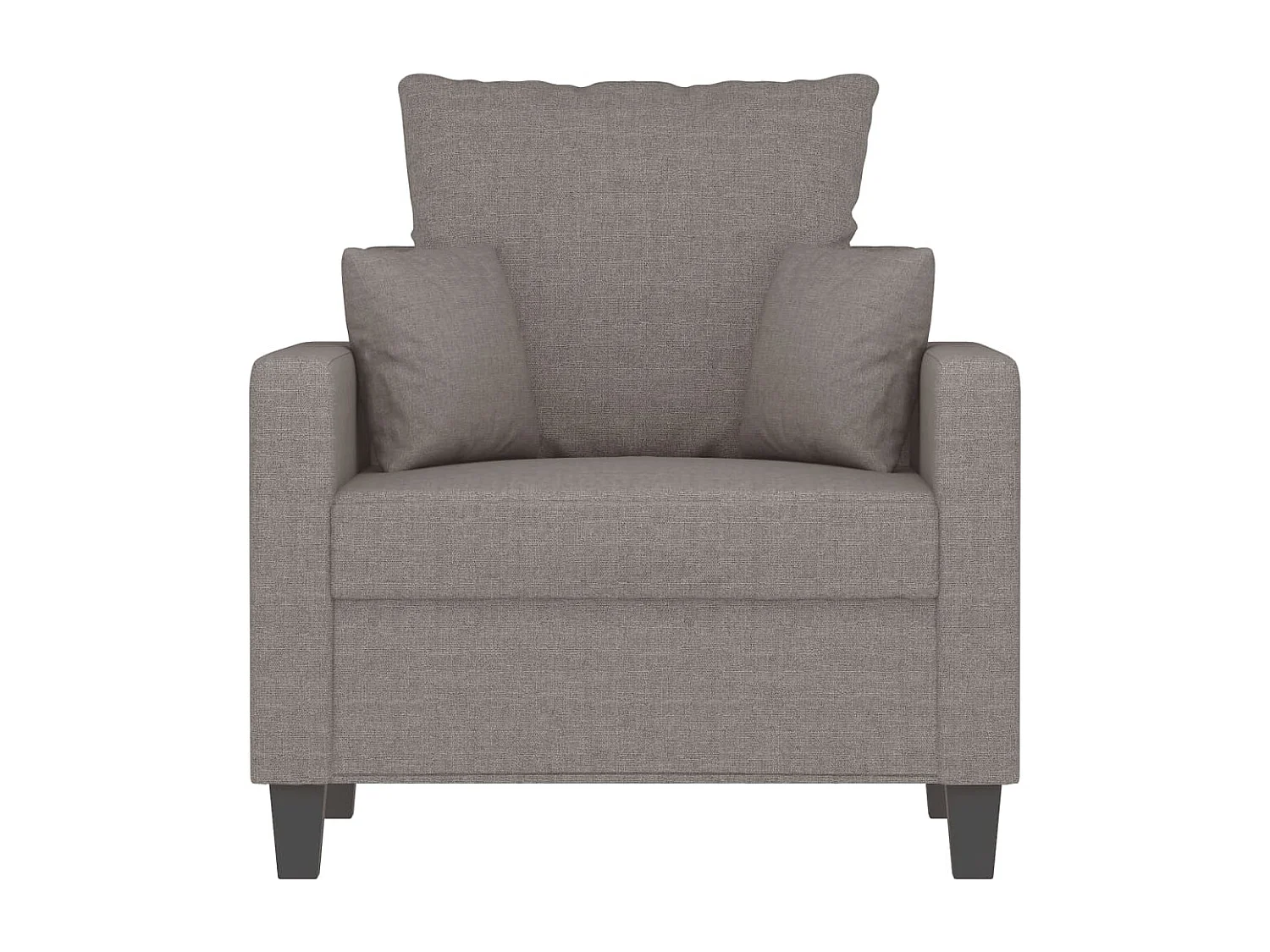 Fauteuil Taupe 60 cm Tissu